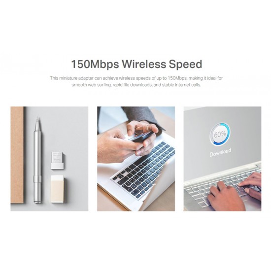 MERCUSYS ασύρματος USB αντάπτορας δικτύου MW150US, 150Mbps, Ver. 2
