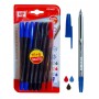 MP στυλό διαρκείας PE144O, 1mm, μπλε, μαύρο & κόκκινο, 21τμχ