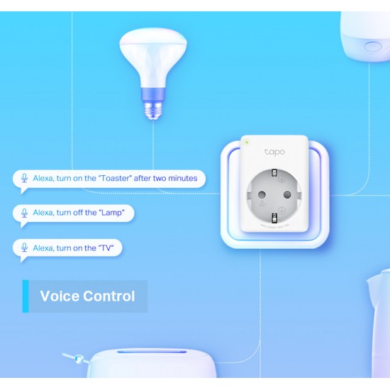 TP-LINK smart αντάπτορας ρεύματος TAPO-P100, Wi-Fi, ΒΤ, 4τμχ, Ver. 1.0