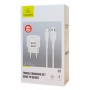 USAMS φορτιστής τοίχου T20 & καλώδιο Micro USB, 2x USB, 2.1A, λευκός
