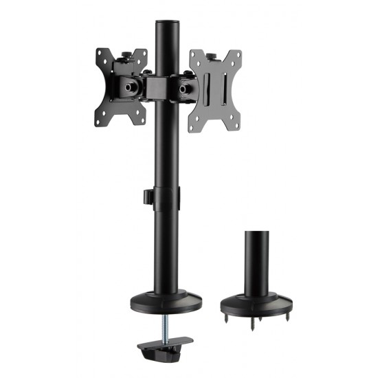 BRATECK βάση γραφείου για 2x οθόνες LDT40-G02, 17-32", έως 8kg