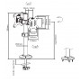 BRATECK βάση γραφείου για 2x οθόνες LDT40-G02, 17-32", έως 8kg