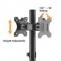 BRATECK βάση γραφείου για 2x οθόνες LDT40-G02, 17-32", έως 8kg