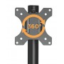 BRATECK βάση γραφείου για 2x οθόνες LDT40-G02, 17-32", έως 8kg