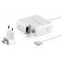 POWERTECH φορτιστής laptop PT-836 για Apple Macbooks, 45W, λευκός