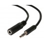 POWERTECH καλώδιο 3.5mm αρσενικό σε θηλυκό CAB-J009, 3m, μαύρο