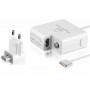 POWERTECH φορτιστής laptop PT-289 για Apple, 60W, 16.5V/3.65A, λευκός
