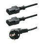 POWERTECH καλώδιο τροφοδοσίας PC για σύνδεση 2 συσκευών P009, 3pin, 1.5m