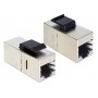 DELOCK Keystone module RJ45 86210, Cat 6 STP, ασημί