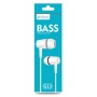 CELEBRAT earphones με μικρόφωνο G13, 3.5mm σύνδεση, Φ10mm, 1.2m, λευκό