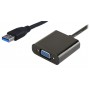 POWERTECH αντάπτορας USB 3.0 σε VGA PTH-021, Full HD, μαύρο