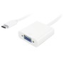 POWERTECH αντάπτορας USB Type-C σε VGA PTH-034, Full HD, λευκό