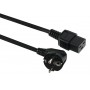 POWERTECH καλώδιο τροφοδοσίας UPS CAB-P024, C19 IEC, 16A, 250V, 1.8m, μαύρο