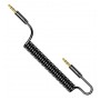 USAMS καλώδιο Jack 3.5mm SJ256, Hi-Fi stereo, 1.2m, μαύρο