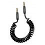 USAMS καλώδιο Jack 3.5mm SJ256, Hi-Fi stereo, 1.2m, μαύρο
