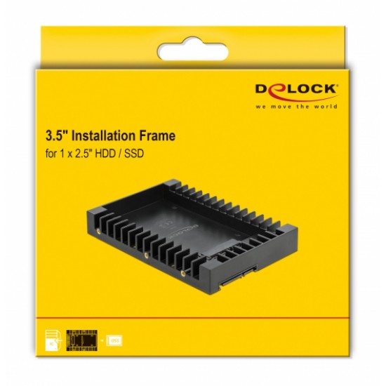 DELOCK tray 3.5" για 2.5" HDD/SSD 18364, 6Gbps, μαύρο