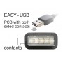 POWERTECH καλώδιο USB σε USB Micro CAB-U133, 90°, Easy USB, 1m, μαύρο