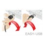 POWERTECH καλώδιο USB σε USB Micro CAB-U137, 90°, Easy USB, 1m, μαύρο