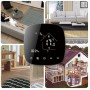 Smart θερμοστάτης πετρελαίου BHT-001-GBLW, WiFi, χωνευτός, μαύρος