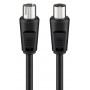 GOOBAY καλώδιο κεραίας αρσενικό σε θηλυκό 11563, <70dB, CCS, 7.5m, μαύρο