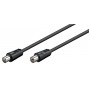 GOOBAY καλώδιο κεραίας αρσενικό σε θηλυκό 11564, <70dB, CCS, 10m, μαύρο