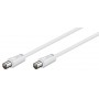 GOOBAY καλώδιο κεραίας αρσενικό 68149, <70dB, CCS, 5m, λευκό