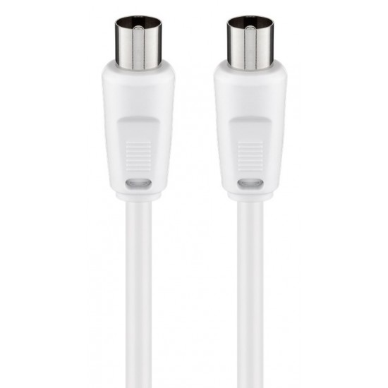 GOOBAY καλώδιο κεραίας αρσενικό 68149, <70dB, CCS, 5m, λευκό