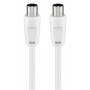 GOOBAY καλώδιο κεραίας αρσενικό 68149, <70dB, CCS, 5m, λευκό