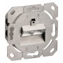 GOOBAY επιτοίχια πρίζα CAT 6a 68572, 2x RJ45, 80x80mm, λευκή
