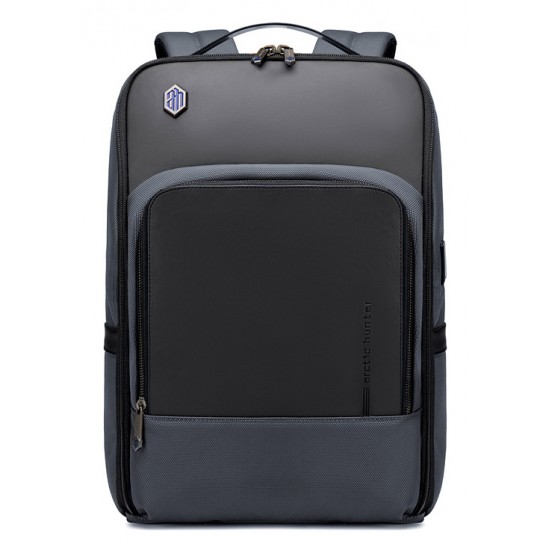 ARCTIC HUNTER τσάντα πλάτης B00403 με θήκη laptop 15.6", USB, 19L, γκρι