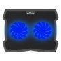 POWERTECH Βάση & ψύξη laptop PT-930, έως 15.6", 2x 125mm fan, LED, μαύρο