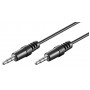 GOOBAY καλώδιο ήχου 3.5mm 51660, 3 pin stereo, copper, 5m, μαύρο
