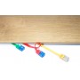 GOOBAY καλώδιο δικτύου 95385, CAT 6 U/UTP, flat, copper, 20m, μαύρο