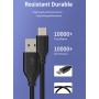 CABLETIME καλώδιο USB-C σε USB U323A, 3A, 480Mbps, 0.25m, μαύρο