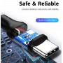 CABLETIME καλώδιο USB-C σε USB U323A, 3A, 480Mbps, 0.25m, μαύρο