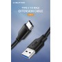CABLETIME καλώδιο USB-C σε USB CMAMN, 3A, 5Gbps, 2m, μαύρο