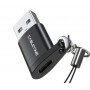 CABLETIME αντάπτορας USB-C σε USB CT-AMCF, 2.1A, 5Gbps, μαύρος
