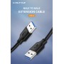 CABLETIME καλώδιο USB CT-AMAMN, 5 Gbps, 0.5m, μαύρο
