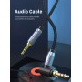 CABLETIME καλώδιο ήχου 3.5mm CT-P11RGN, γωνιακό, AUX, 1.8m, μαύρο