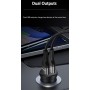 USAMS φορτιστής αυτοκινήτου C20, 2x USB, 2.4A, μαύρος