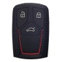 Θήκη κλειδιού για αυτοκίνητα Audi 2008-02, εύκαμπτη, μαύρη
