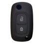 Θήκη κλειδιού για αυτοκίνητα Renault 2021-01, εύκαμπτη, μαύρη