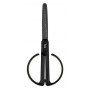 FIZZ ψαλίδι FZ212003-W με χάρακα, μεταλλική λεπίδα, 17cm, μαύρο-λευκό