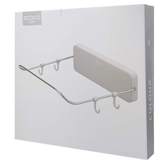 ECOCO βάση τοίχου για κουζίνα-μπάνιο E1717, 24x24x7cm, γκρι