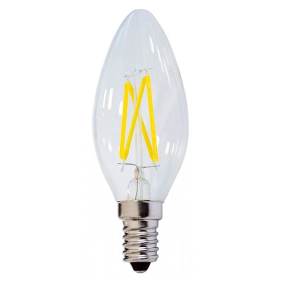 OPTONICA LED λάμπα Candle C35 Filament 1471, 4W, 4500K, E14, 400lm