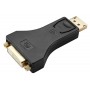 POWERTECH αντάπτορας DisplayPort σε DVI CAB-DP063, Passive, 4K, μαύρος