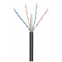 GOOBAY καλώδιο δικτύου 57293, CAT 6 U/UTP, CCA, έως 50m, 100m, μαύρο