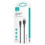 USAMS καλώδιο USB σε Lightning US-SJ500, 2A, 1m, μαύρο