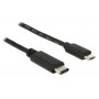POWERTECH Καλώδιο USB Type-C σε USB Micro CAB-UC011, 1m, μαύρο