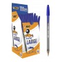 BIC στυλό διαρκείας Cristal Lagre με μύτη 1.6mm, μπλε, 50τμχ